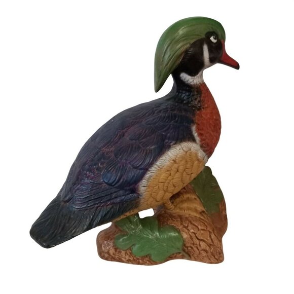 Vintage Holland Mold Hand-Painted Ceramic Wood Duck Pair Figurines 12" Collectib - Picture 9 of 12